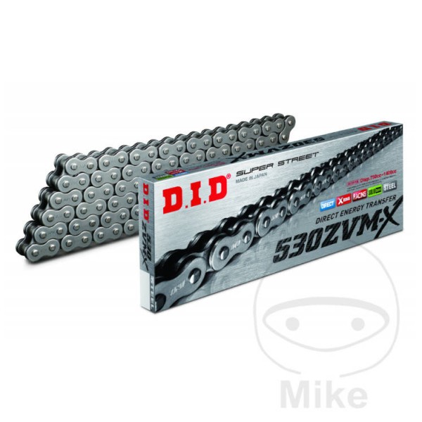 DID ZVM-X 530 Pitch Motorcycle Chain,  106 Links.  X-Ring Chain