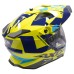 Axor X-Cross Adventure Full Face Helmet in Blue & Yellow